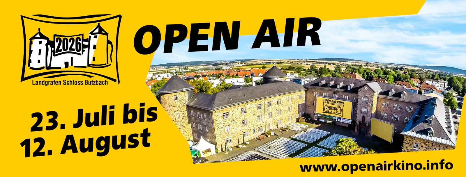 Open Air Kino am Landgrafenschloss Butzbach 2026